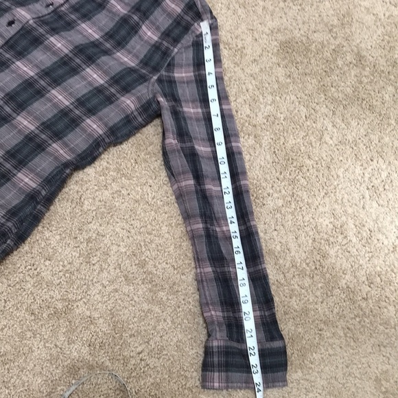 PrAna XL plaid cotton front button shirt. - Picture 9 of 9